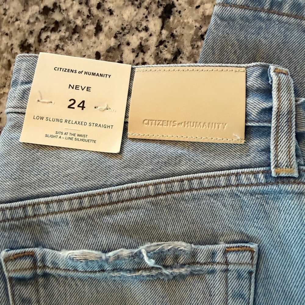 Citizens of Humanity Neve Light Blue Straight Leg Jeans